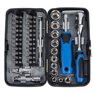 جعبه بکس 1-4 درایو 38 پارچه (جعبه پلاستیکی ) نووا مدل 7303