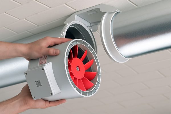 نحوه نصب هواکش بین کانالی