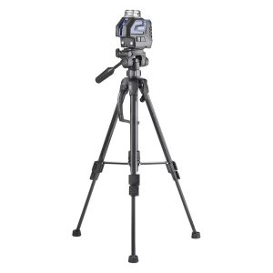 کیت تراز لیزری شارژی دو خط 360 درجه نور سبز به همراه 3 پایه نووا مدل 2667G