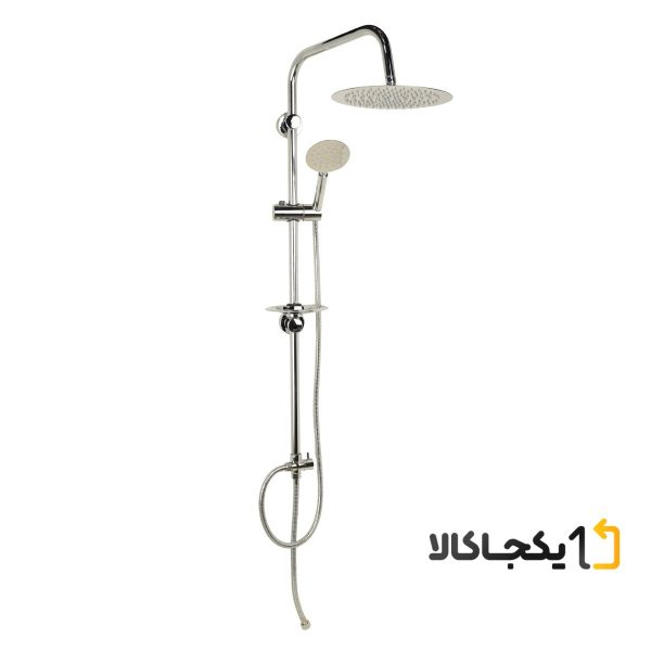 علم دوش حمام همت گستر مدل یونیورست گرد استیل 25*25