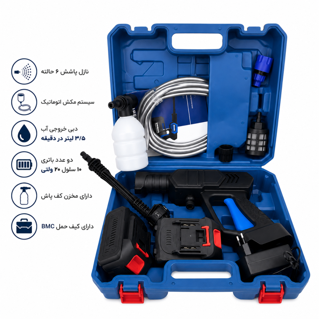 کارواش شارژی ویوارکس مدل VR2425V2-PW