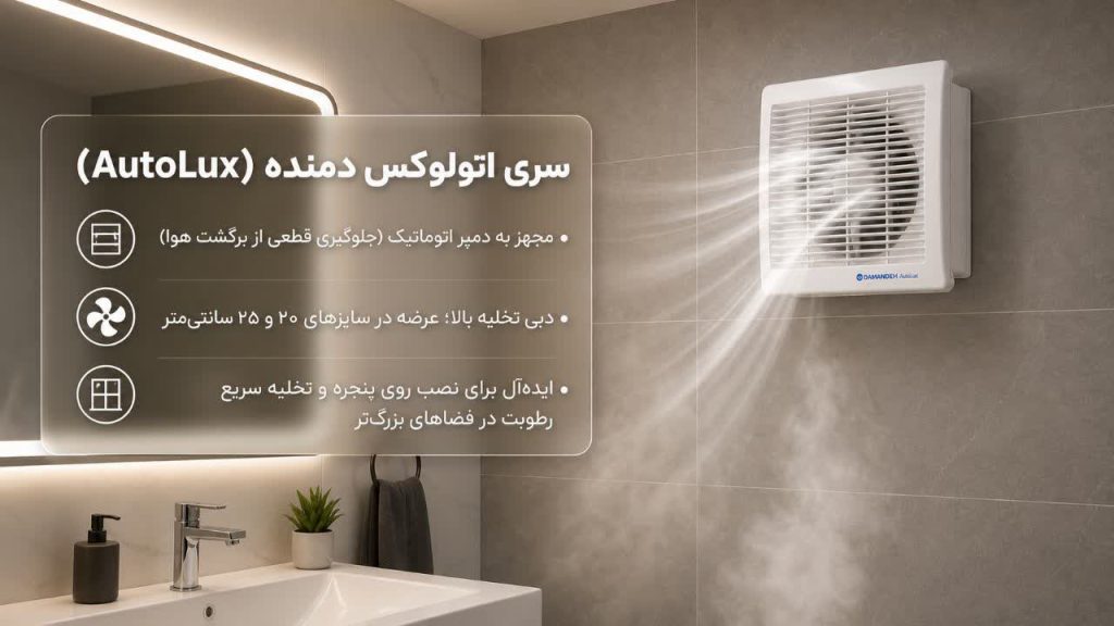 بهترین مارک هواکش دستشویی 5 سری اتولوکس دمنده